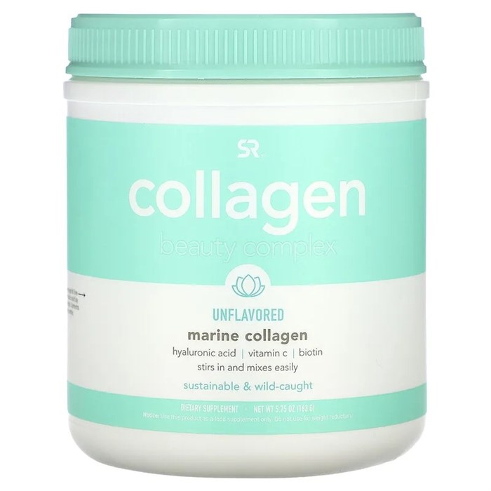 Sports Research, комплекс Collagen Beauty, морской коллаген, с нейтральным вкусом, 163 г (5,75 унций) SRE-01347 - фото 5410