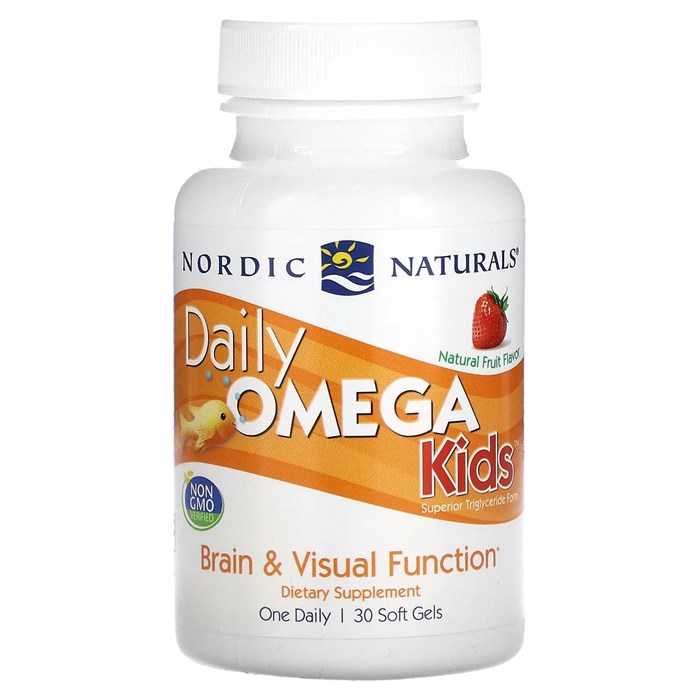 Омега Nordic Naturals, Daily Omega Kids, со вкусом натуральных фруктов, 30 капсул NOR-01817 - фото 6164