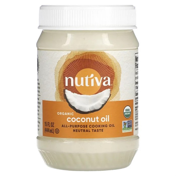 Nutiva, органическое кокосовое масло, рафинированное, 444 мл (15 жидких унций) NUT-10620 - фото 6218