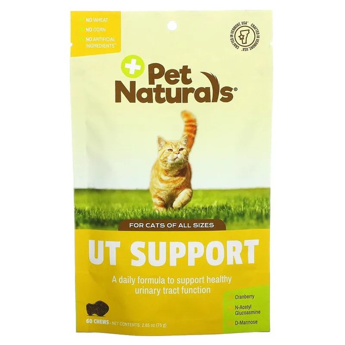 Pet Naturals, добавка для кошек, для поддержки здоровья мочевыводящих путей, 60 жевательных таблеток, 75 г (2,65 унции) PEN-00557 - фото 6344