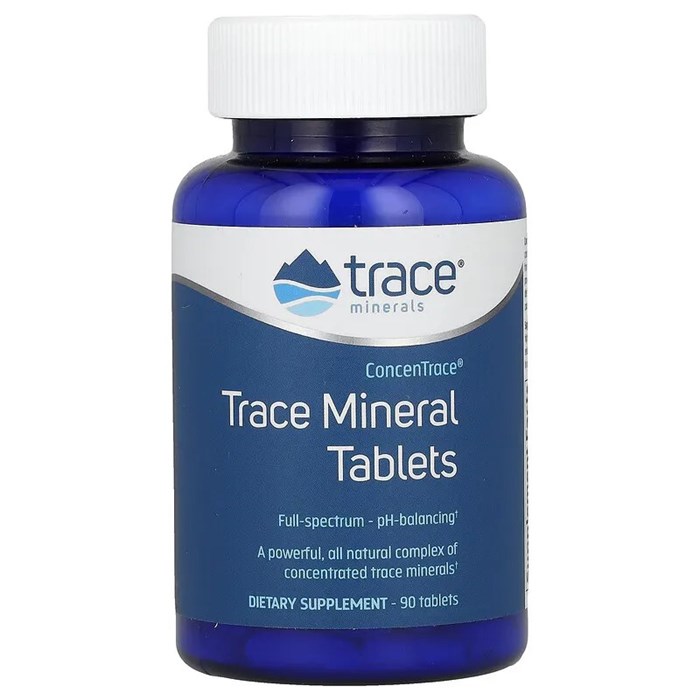 Trace Minerals ®, ConcenTrace, таблетки с микроэлементами, 90 шт. TMR-00105 - фото 6373